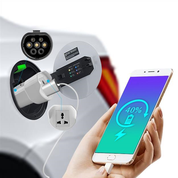  Type 2 EV QSR V2L Adaptör